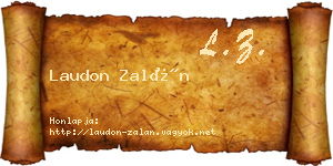 Laudon Zalán névjegykártya