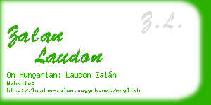 zalan laudon business card