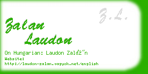 zalan laudon business card